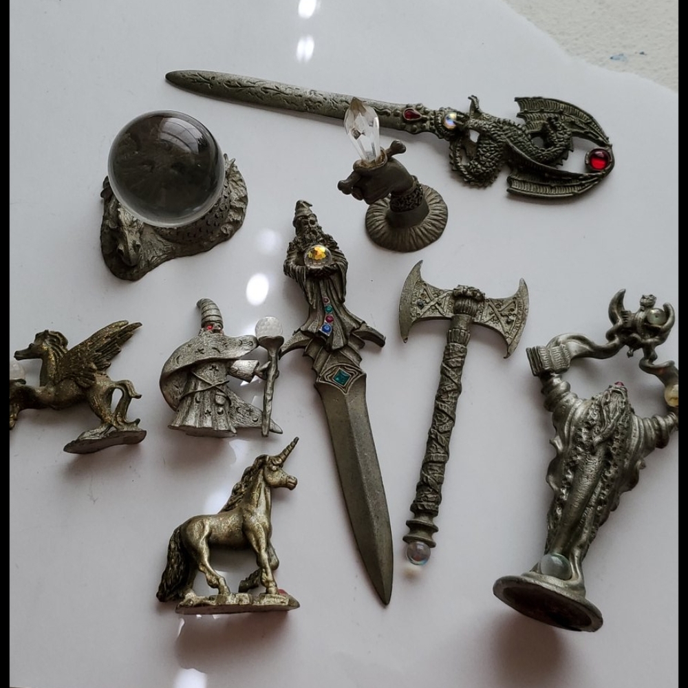 Lot of pewter figurines